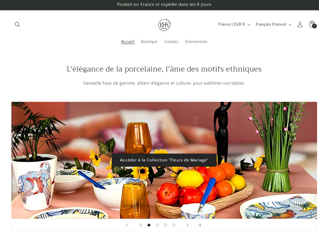 Avril 2025 : đ€ KĂMI HOME ART : LâĂ©lĂ©gance africaine sâinvite sur le web