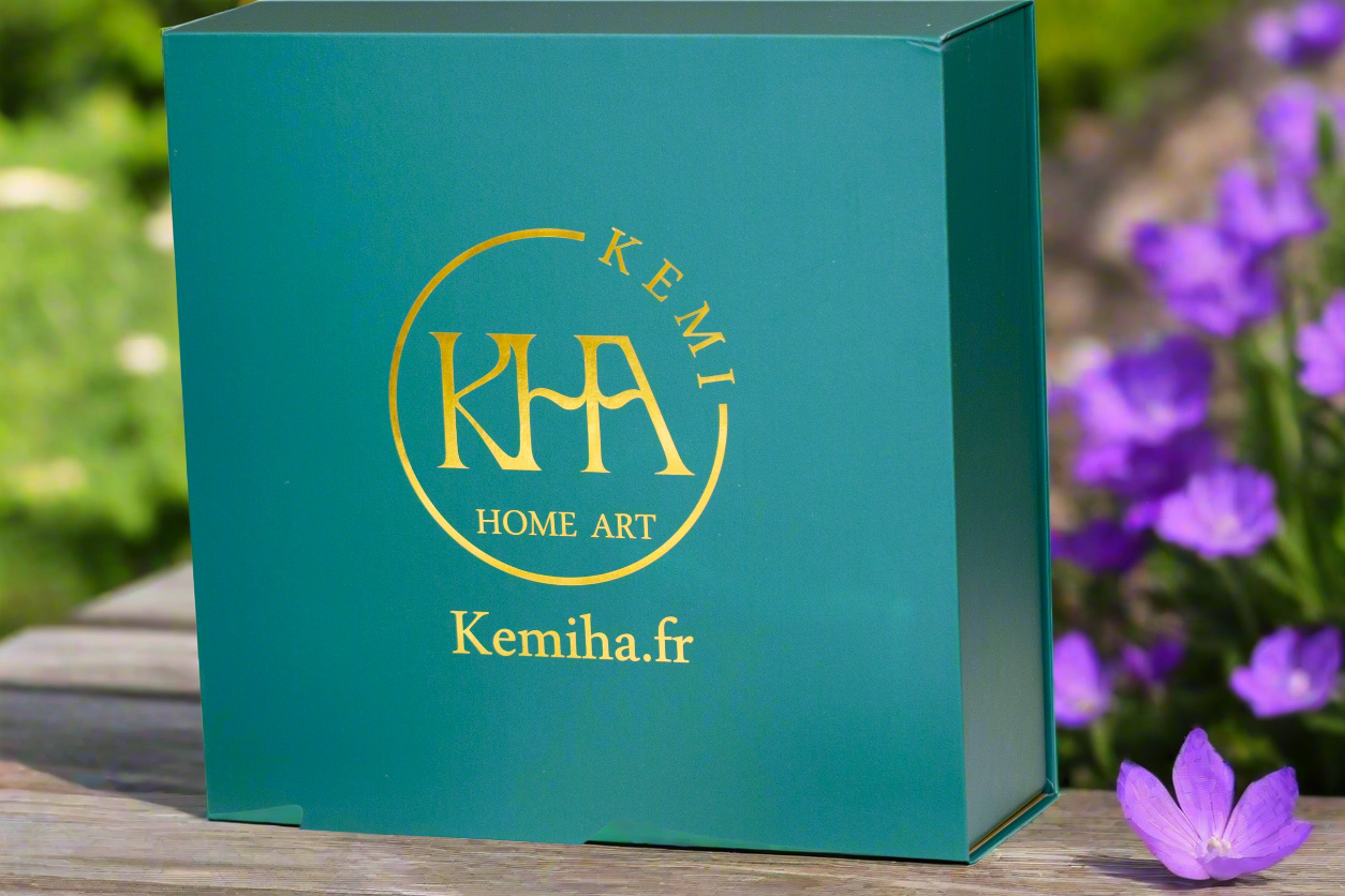 Coffret de 6 Assiettes Ovales en Porcelaine Fine – Motif Wax Africain “Milliardaire” – Fabrication française personnalisable