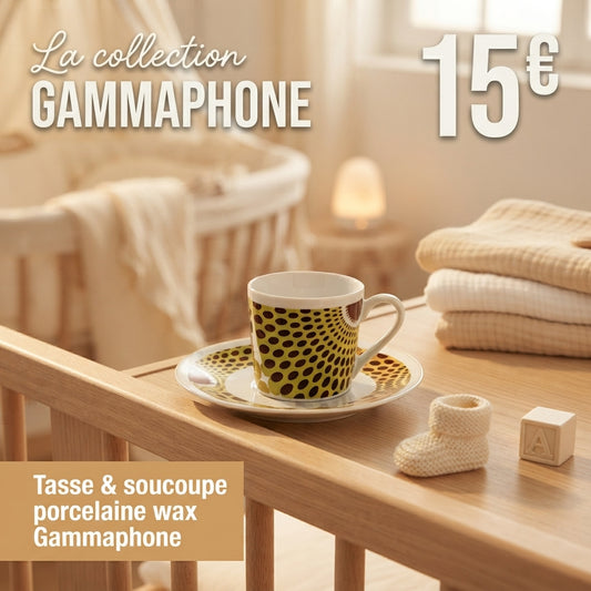 Tasse & Soucoupe Gammaphone - Porcelaine d'édition limitée