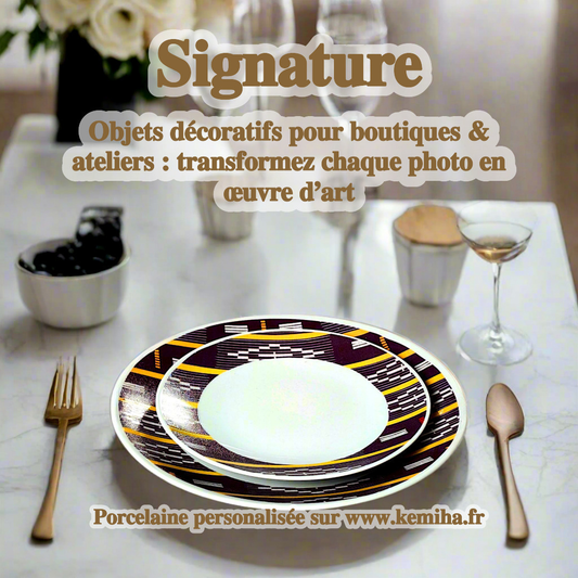 Votre boutique mérite une signature visuelle : quand la porcelaine française sublime l’art africain