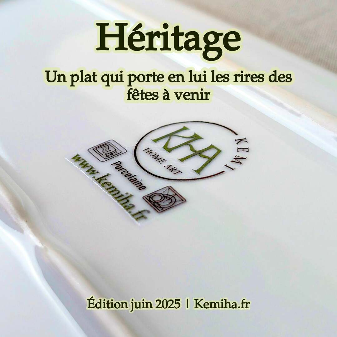 Grand plat en porcelaine d'exception, motif anneau wax "Fleurs de mariage"