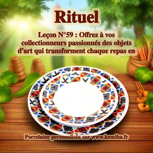 Quand la porcelaine française et l’art africain transforment votre repas en un rituel d’émerveillement