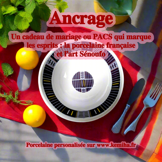 Offrir un cadeau de mariage ou de PACS qui raconte une histoire : la porcelaine française sublimée par l’art africain