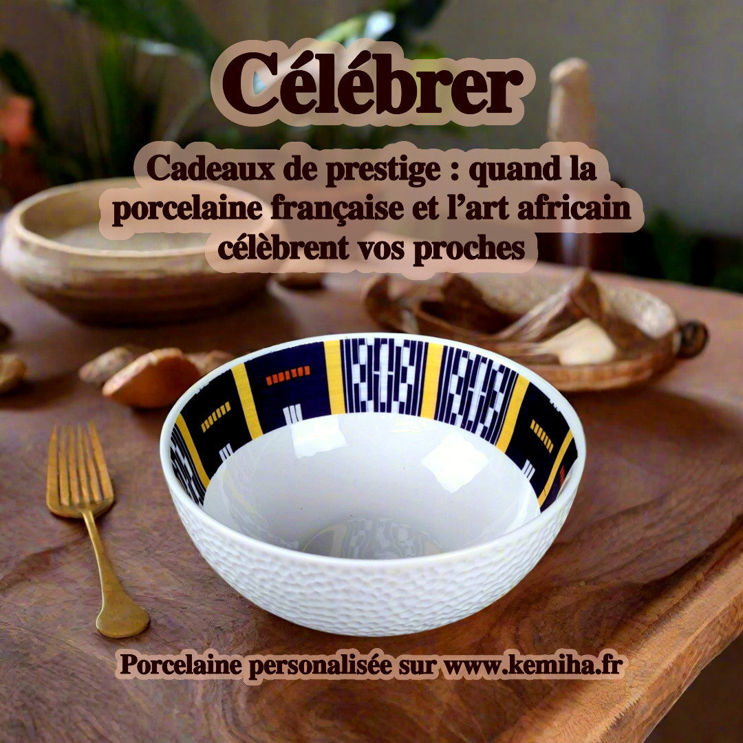 Offrir de la porcelaine française à motifs africains : le cadeau de prestige qui transforme un moment en fête