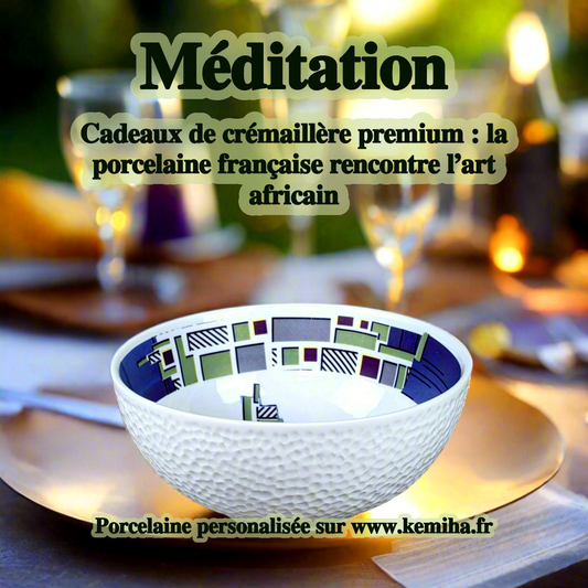 Offrir un rituel : quand la porcelaine française sublime l’art africain pour des cadeaux de crémaillère inoubliables