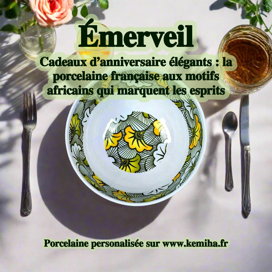 Offrir un anniversaire inoubliable : quand la porcelaine française célèbre l’art africain avec élégance