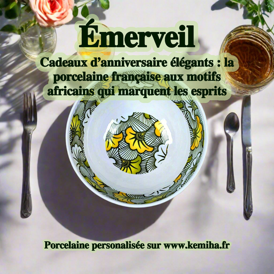 Offrir un anniversaire inoubliable : quand la porcelaine française célèbre l’art africain avec élégance