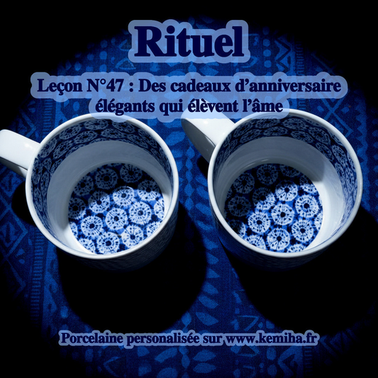 Offrir un cadeau d’anniversaire élégant qui relie au monde : la porcelaine française et ses motifs africains comme rituel quotidien