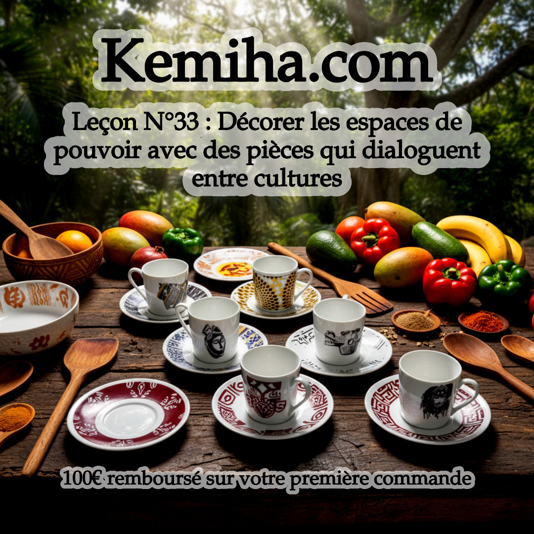 Décoration d'espaces de direction : quand la porcelaine française devient ambassadrice d'art africain