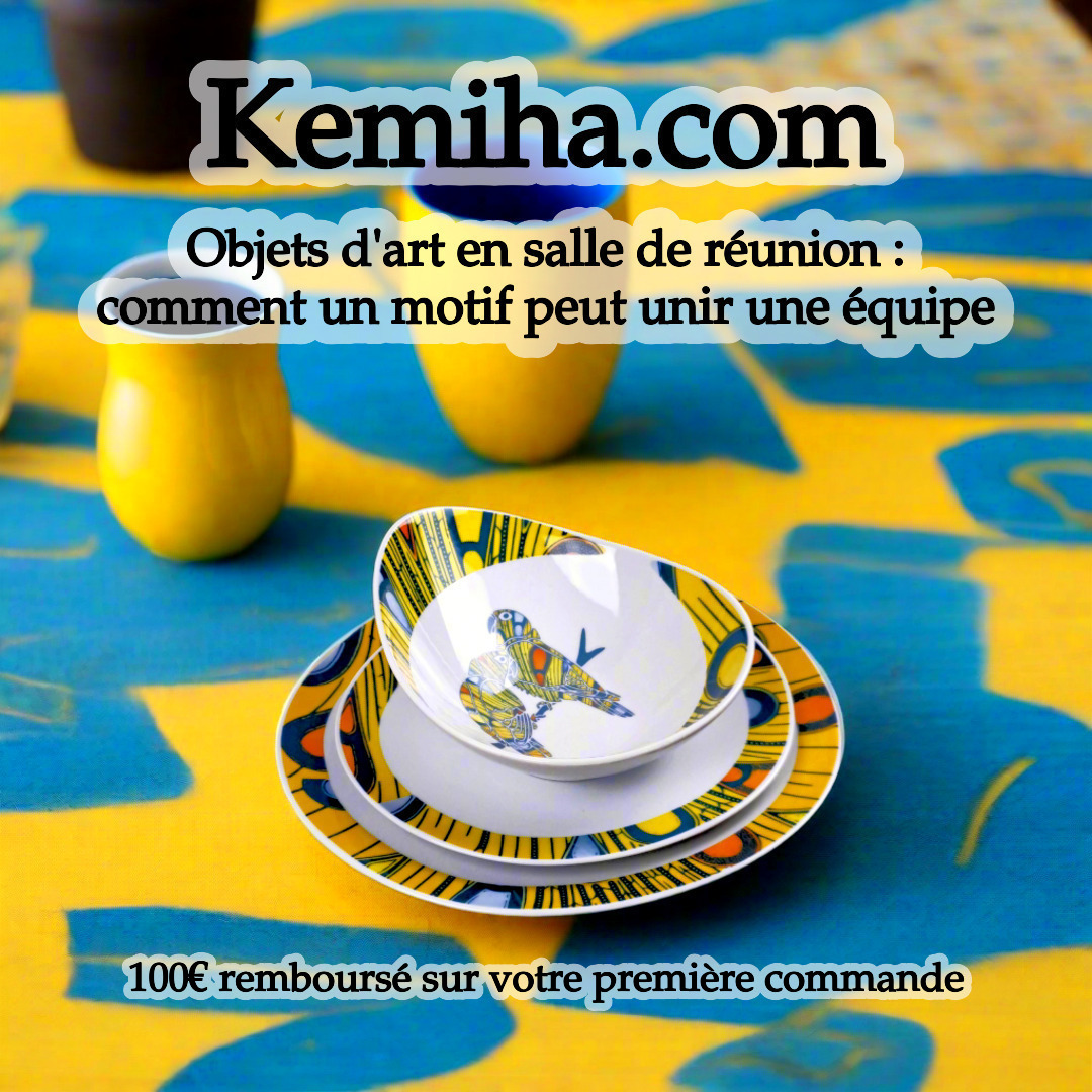 Salles de réunion : quand la porcelaine française et l'art africain créent l'harmonie collective