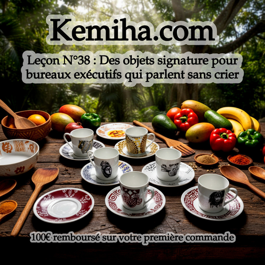 Objets signature pour bureaux exécutifs : quand le luxe discret de la porcelaine française sublime l'espace professionnel
