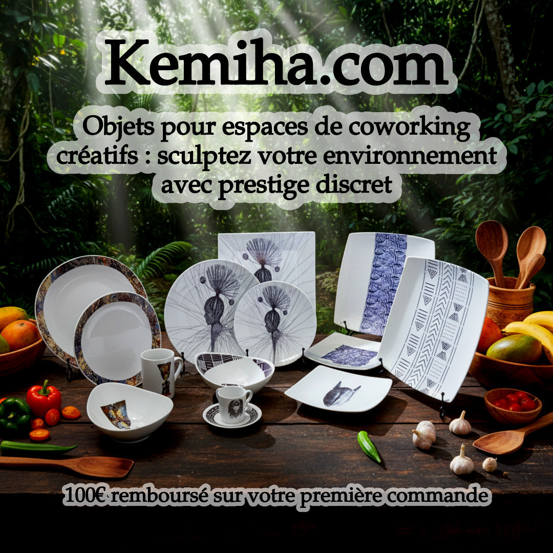 Quand la porcelaine française rencontre l'art africain : transformer vos espaces de coworking en scènes d'inspiration