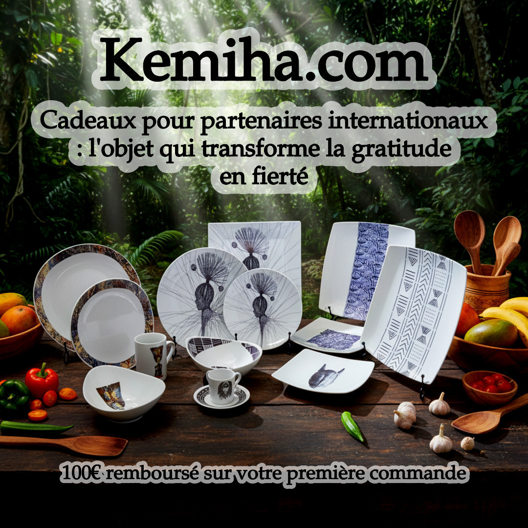 Quand un cadeau d'entreprise devient une œuvre de reconnaissance : l'art de dire merci avec la porcelaine française et les motifs africains