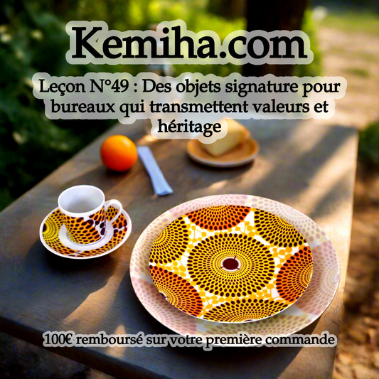 Objets signature pour bureaux exécutifs : quand la porcelaine française transmet un héritage d'excellence