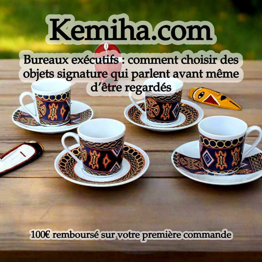 Objets signature pour bureaux exécutifs : quand la porcelaine française devient le langage silencieux du pouvoir et de la culture d’entreprise