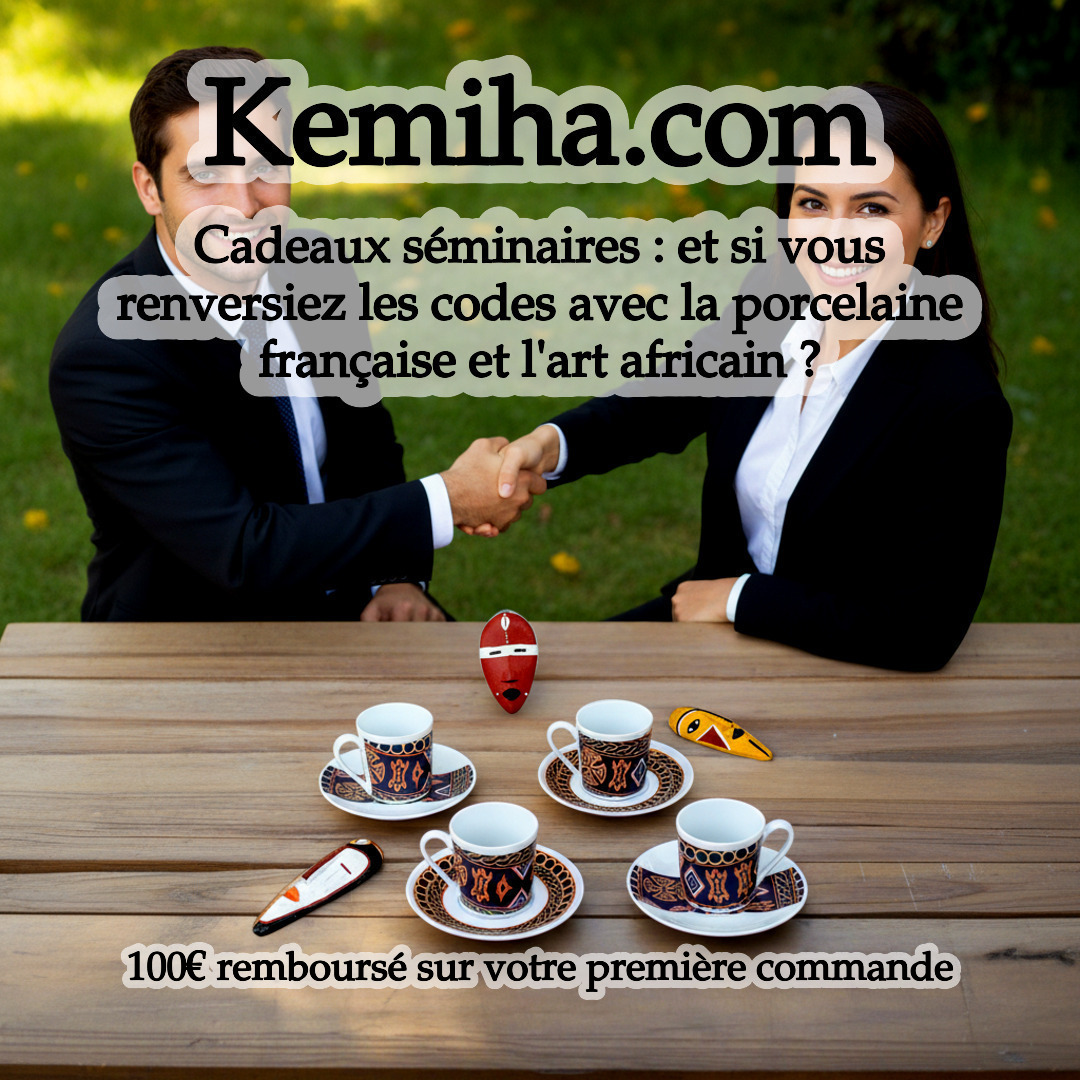Et si le cadeau d'entreprise idéal n'était pas celui que vous imaginiez ? Découvrez la porcelaine française inspirée par l'art africain pour vos séminaires et conventions