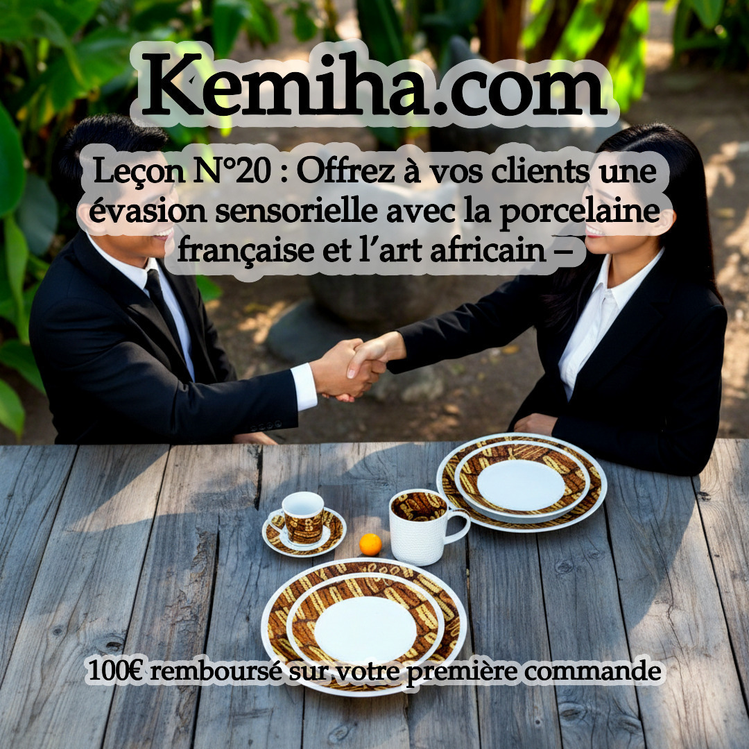 Hôtellerie Premium : Quand la Porcelaine Française et l'Art Africain Transforment un Espace en Voyage Immobile