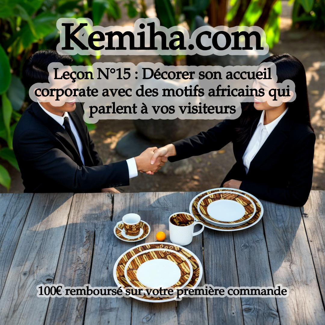 Décoration d'accueil corporate : quand chaque motif de porcelaine française raconte votre histoire