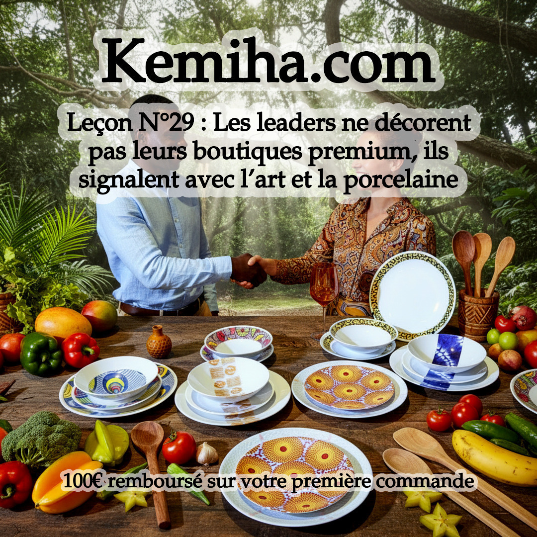 Boutiques premium : quand la porcelaine française et l’art africain deviennent des signaux de leadership