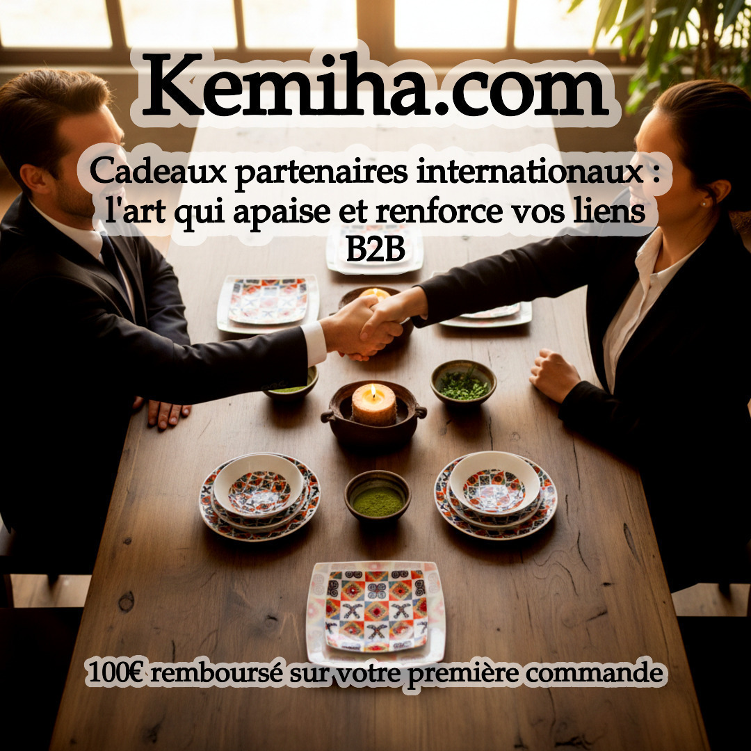 Cadeaux d'entreprise haut de gamme : quand l'art africain et la porcelaine française transforment vos partenariats en moments d'apaisement