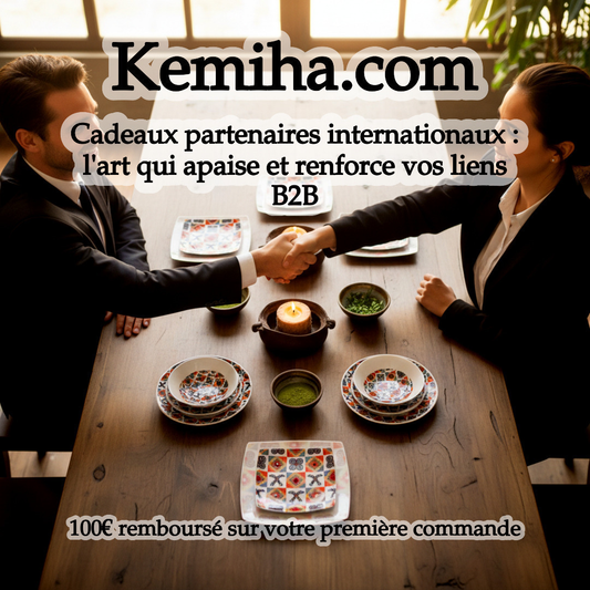 Cadeaux d'entreprise haut de gamme : quand l'art africain et la porcelaine française transforment vos partenariats en moments d'apaisement