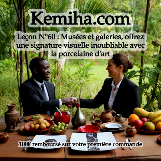 Porcelaine française & motifs africains : l'art de signer vos espaces professionnels