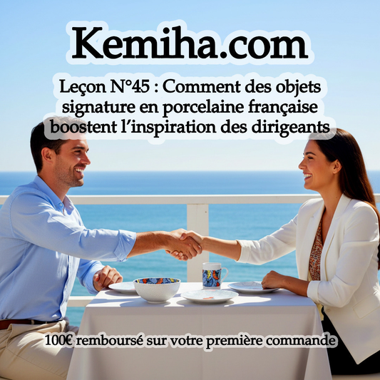 Objets signature pour bureaux exécutifs : quand la porcelaine française et l’art africain transforment l’espace en levier de performance