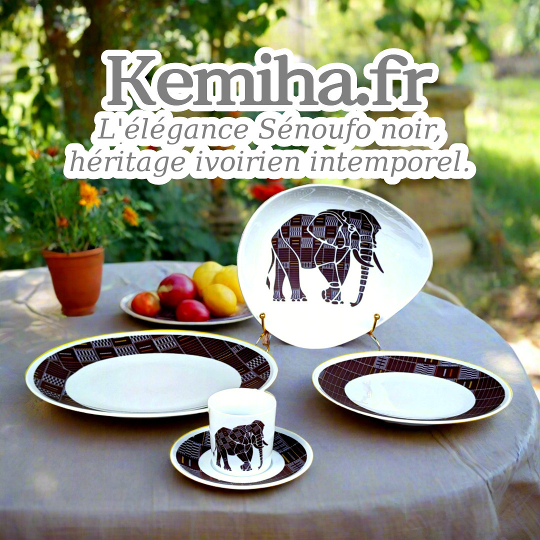 L'Art du Motif Sénoufo : Quand la Porcelaine Française Rencontre le Savoir-Faire Ivoirien