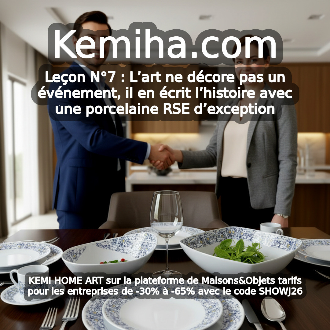 Quand la porcelaine française raconte votre événement : scénographie premium pour entreprises engagées