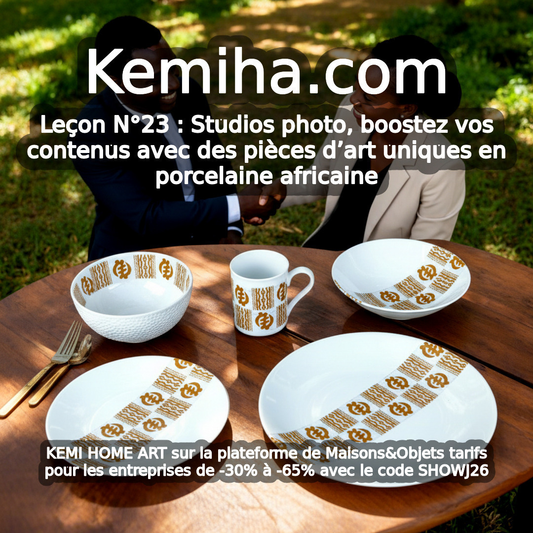 Pourquoi les objets symboliques transforment-ils vos shootings premium ? La porcelaine française qui incarne l’âme africaine