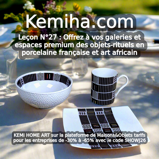 Quand la porcelaine française rencontre l'art africain : créer des rituels d'harmonie en entreprise