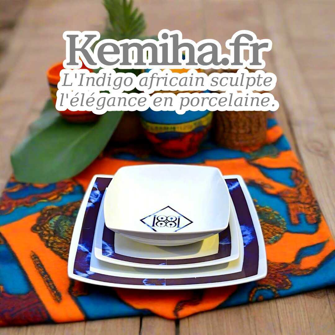 Indigo Bleu Nuit : La Symbolique Profonde d’un Tissu Ancestral Africain et Son Écho dans la Porcelaine Française