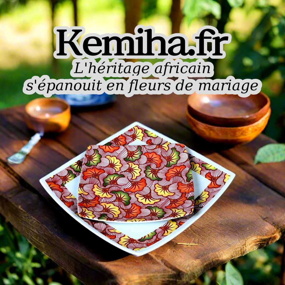 Signification du tissu Wax 'Fleurs de Mariage' : Symbole d'amour et de célébration en Afrique