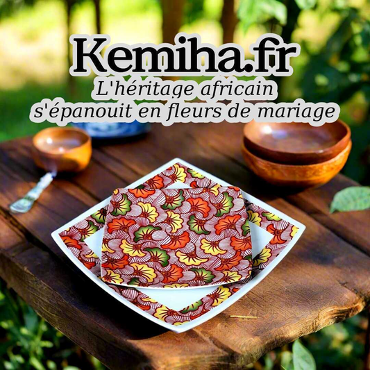 Signification du tissu Wax 'Fleurs de Mariage' : Symbole d'amour et de célébration en Afrique