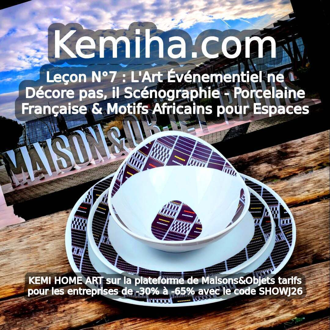 Architectes & Événementiel Premium : Quand la Porcelaine Française Raconte Votre Histoire avec l'Art Africain