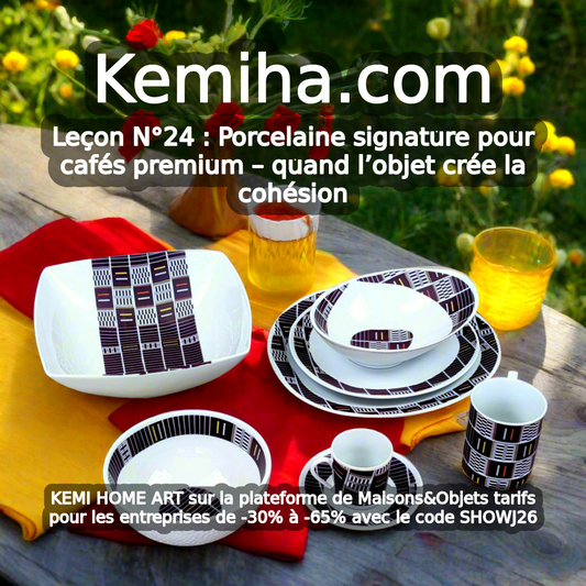 Comment une tasse de porcelaine française aux motifs africains peut-elle métamorphoser la culture d’un café premium ? 🏺✨
