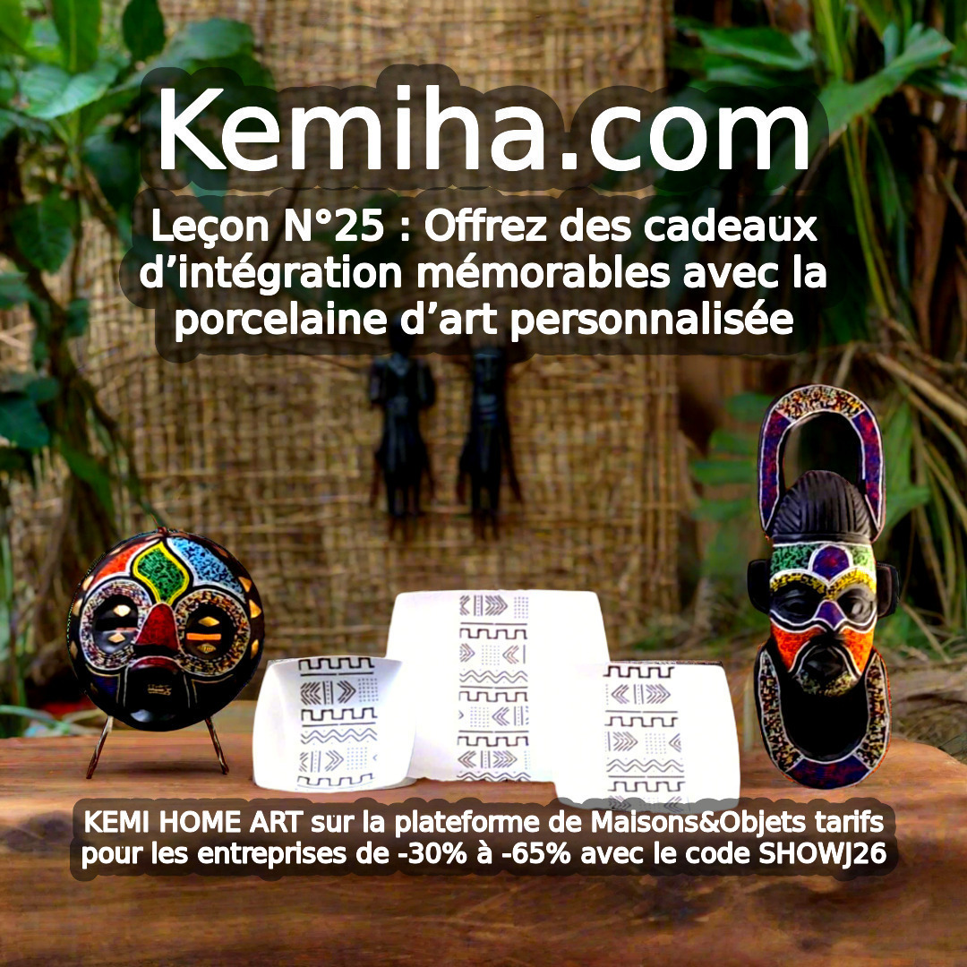 Quand la porcelaine française rencontre l'art africain : l'économie du sens pour vos rituels d'entreprise premium