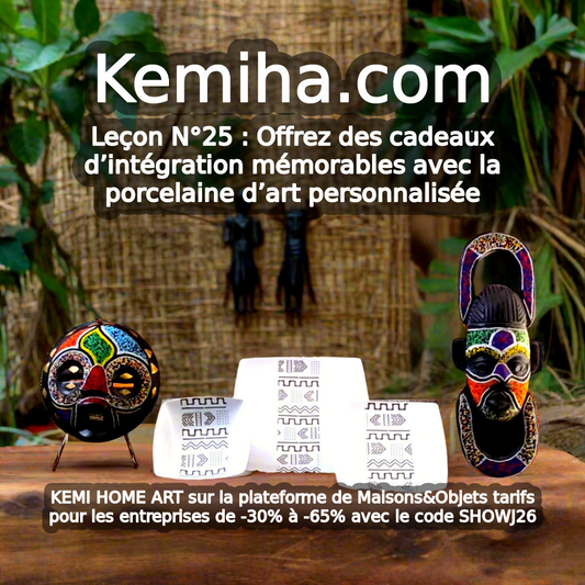 Quand la porcelaine française rencontre l'art africain : l'économie du sens pour vos rituels d'entreprise premium