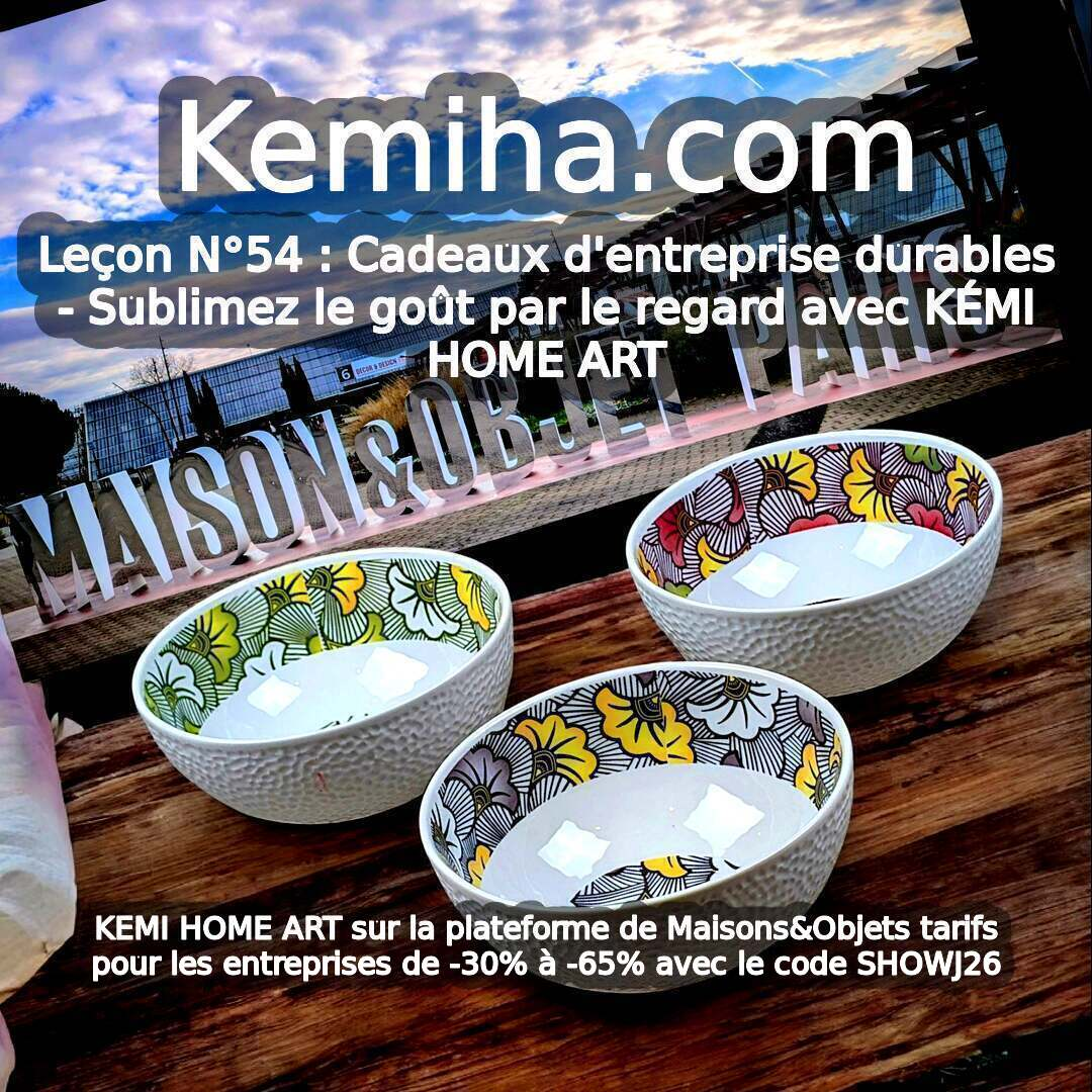 Porcelaine française & Art africain : Sublimez l'expérience gastronomique de vos clients avec des pièces uniques et responsables