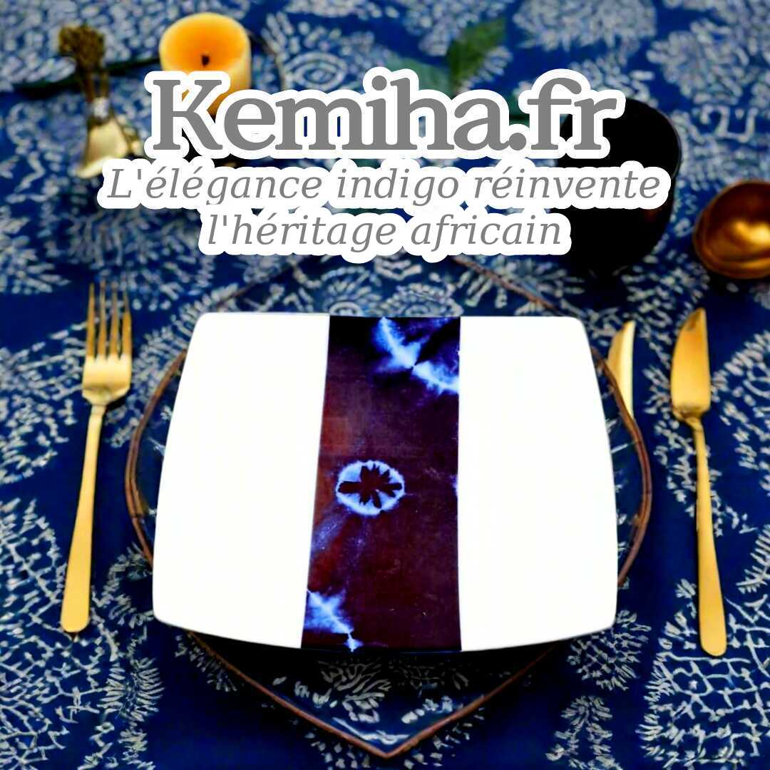 Indigo Bleu & Noir : La Symbolique Profonde du Tissu Africain dans Votre Art de la Table