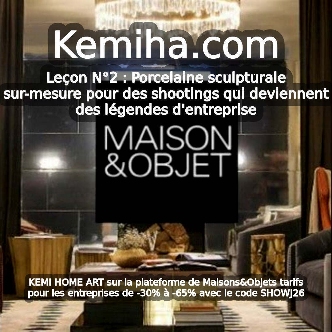 Quand la porcelaine française et l'art africain transforment vos shootings en souvenirs collectifs : L'expertise KÉMI HOME ART pour les studios photo et créateurs de contenu premium