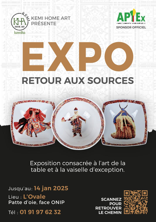 Décembre 2024 - janvier 2025 : 🫖🎨 "Retour aux Sources" – Quand la porcelaine devient mémoire vivante Une reconnaissance au plus haut sommet de l'État 🇧🇯✨