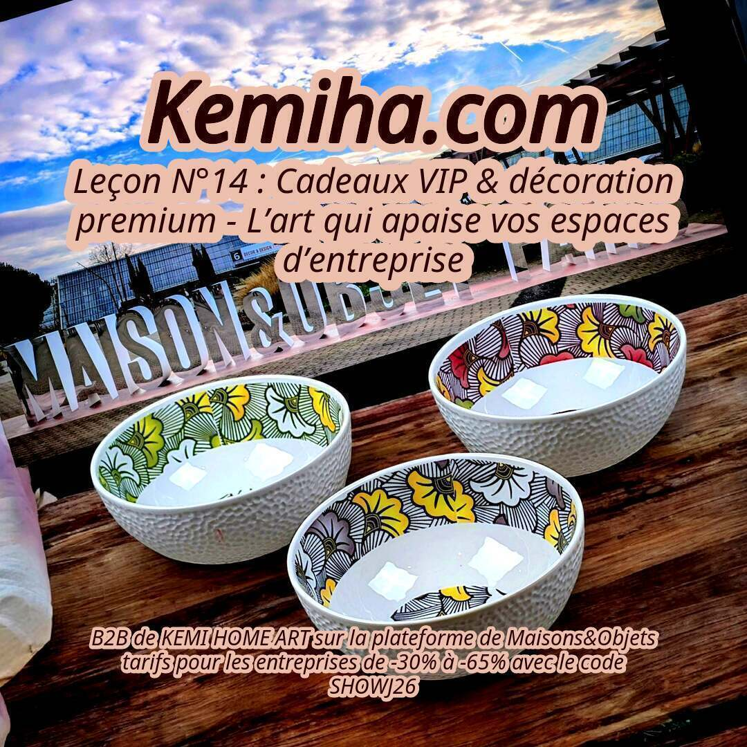 Quand l'art africain et la porcelaine française transforment vos espaces professionnels en havres de paix