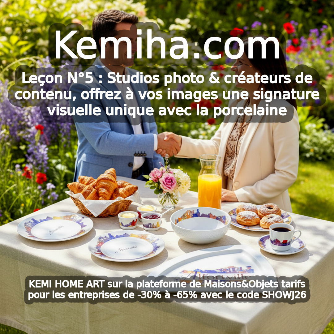 Quand la porcelaine française rencontre l'art africain : l'accessoire signature qui sublime vos shootings premium