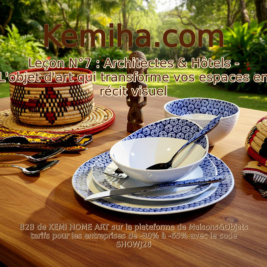 Quand la porcelaine française rencontre l'art africain : scénographier l'émotion pour vos événements premium