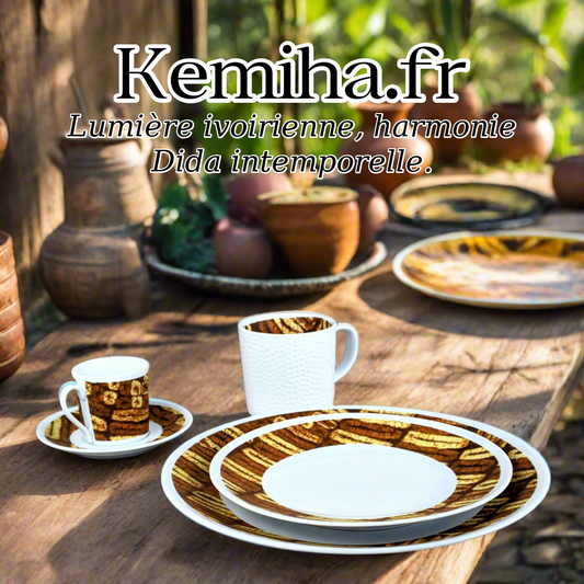 Les Motifs Dida de Côte d'Ivoire : Une Histoire Gravée dans la Porcelaine