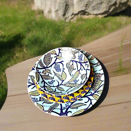 Coffret 6 pièces motif plein larges WAX "Makaïva" dans coffret